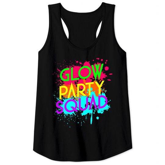 Discover Glow Party Squad Funny Halloween Group Tank Tops