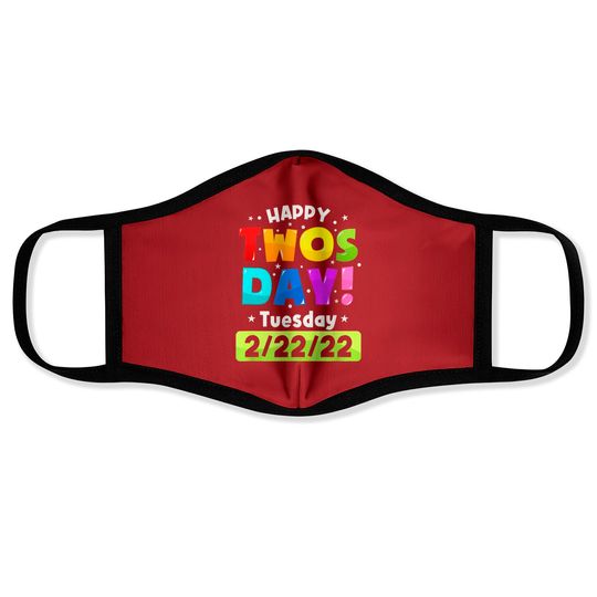 Discover Happy Twosday 2022,February 2nd 2022 Tuesday 2-22-22 Face Masks