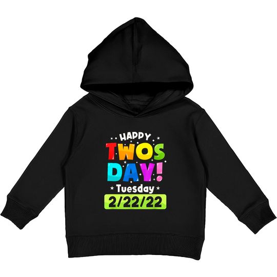 Discover Happy Twosday 2022,February 2nd 2022 Tuesday 2-22-22 Kids Pullover Hoodies