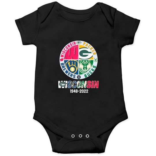 Discover Wisconsin Sports Team Onesie - Packers, Brewers, Bucks