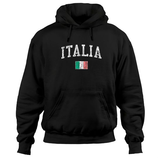 Discover Italy Hoodies Vintage Italia Sports Design Italian Flag Tee