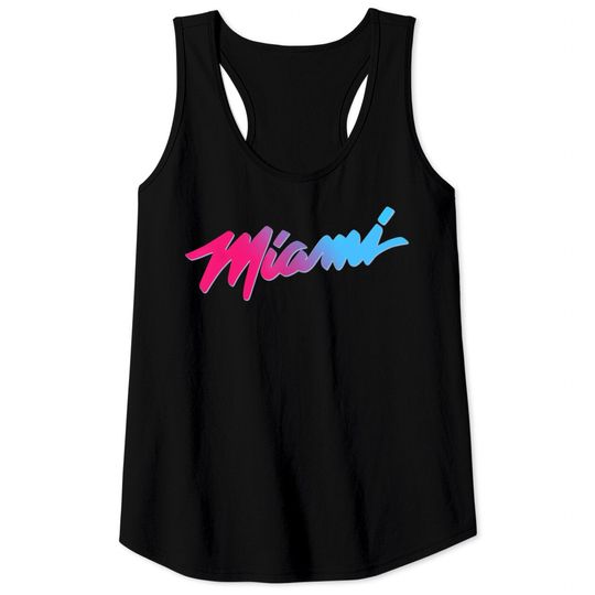 Discover Men's Tank Tops Miami Script