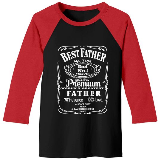 Discover Cybertela Best Father Dad World's Greatest No.1 Baseball Tees