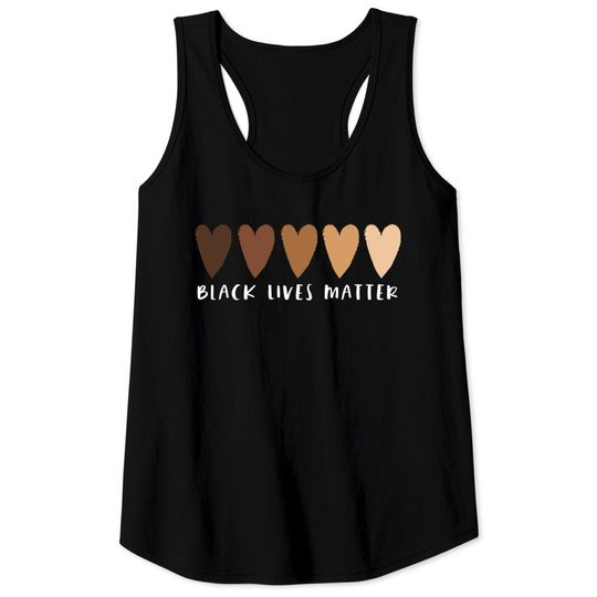 Discover BLM Black Lives Matter Heart Tank Tops