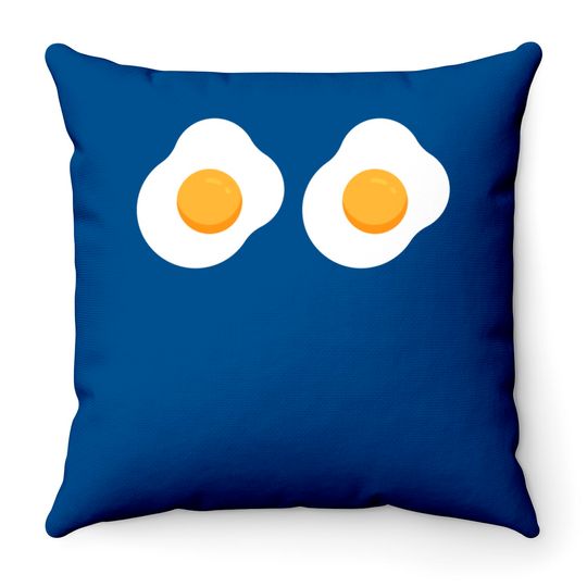 Discover Funny Fried Egg Omelette Bikini Costume Throw Pillows
