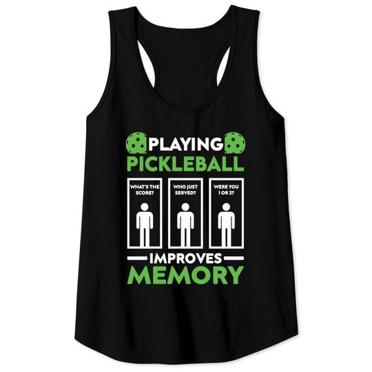 Discover Pickleball Improves Memory Tank Top - Fun Sport Gift