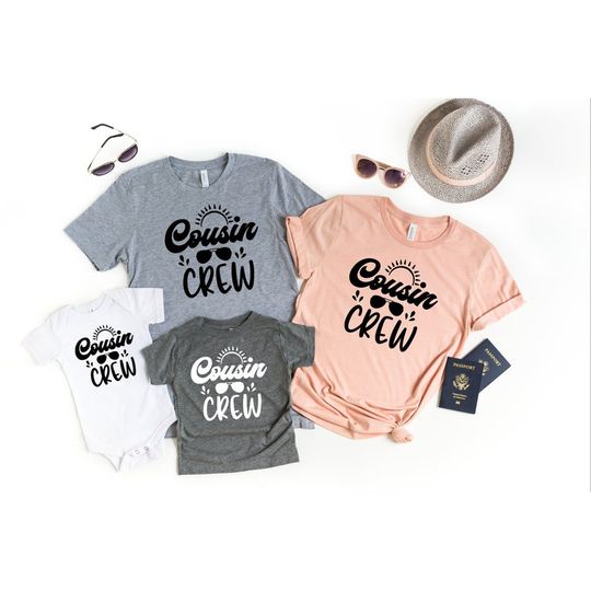 Discover Cousin Crew Cousin Squad Matching Family T-Shirts