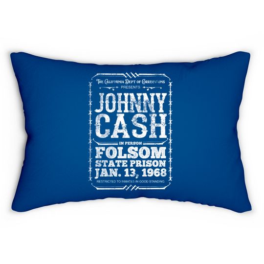 Discover Johnny Cash At Folsom Prison Lumbar Pillows