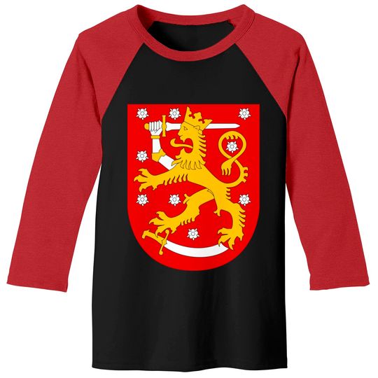 Discover Finland Suomi Lion Baseball Tees
