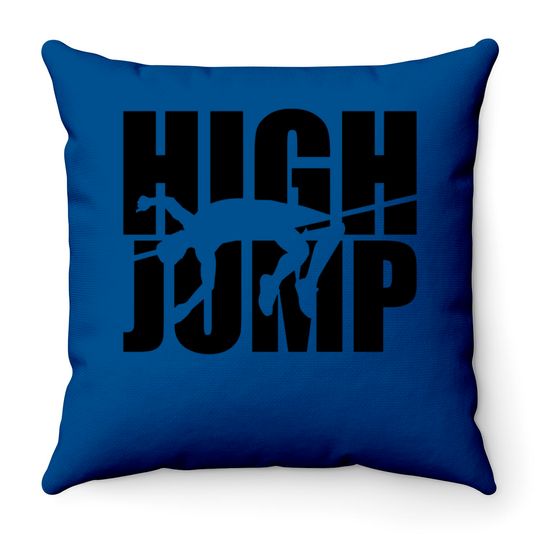 Discover High Jump Throw Pillows
