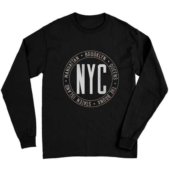 Discover New York Boroughs Five Boroughs NYC Lovers and Residents Long Sleeves
