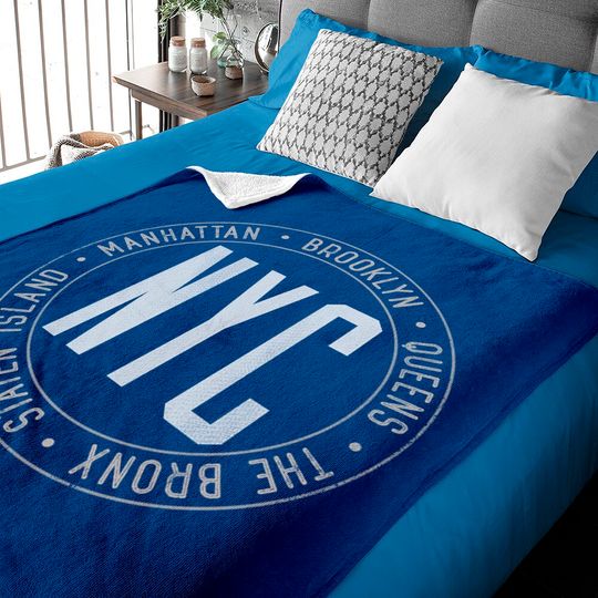 Discover New York Boroughs Five Boroughs NYC Lovers and Residents Baby Blankets