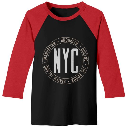 Discover New York Boroughs Five Boroughs NYC Lovers and Residents Baseball Tees