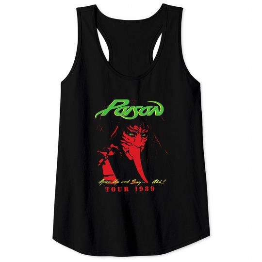 Discover Poison Tour 1989 Tank Tops