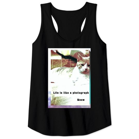 Discover Meow cat meme saying quote Tank Tops