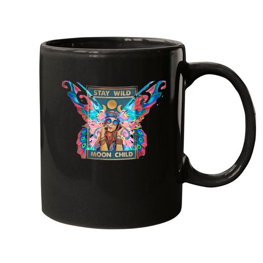 Discover Stay Wild Moon Child Mugs
