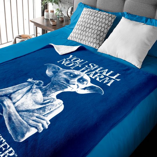 Discover Dobby Shall Not Harm Mens Black Harry Potter Baby Blankets