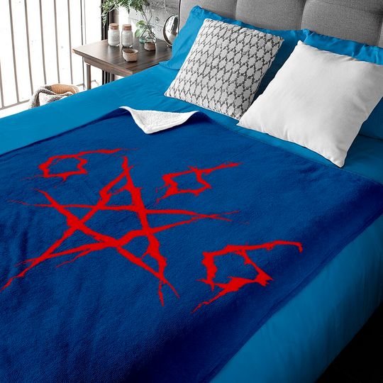 Discover Sigil Of Baphomet Baby Blankets Devil Satan 666 Pentagram Occult Horror Halloween