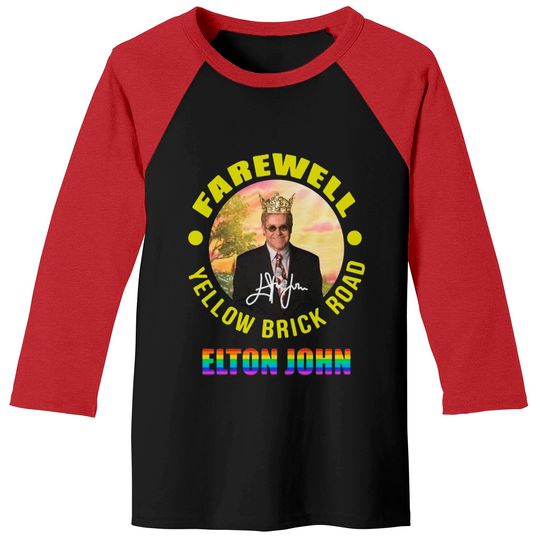 Discover Elton John Yellow Brick Road Shirt, The Final Tour 2022 Baseball Tees