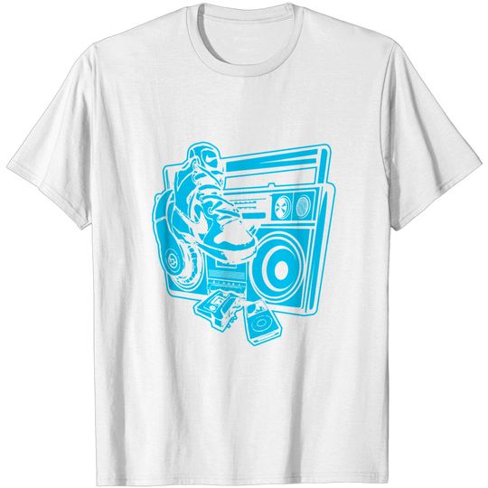Discover Box Sneaker Headphones Tape Music Hip Hop Gift T Shirt