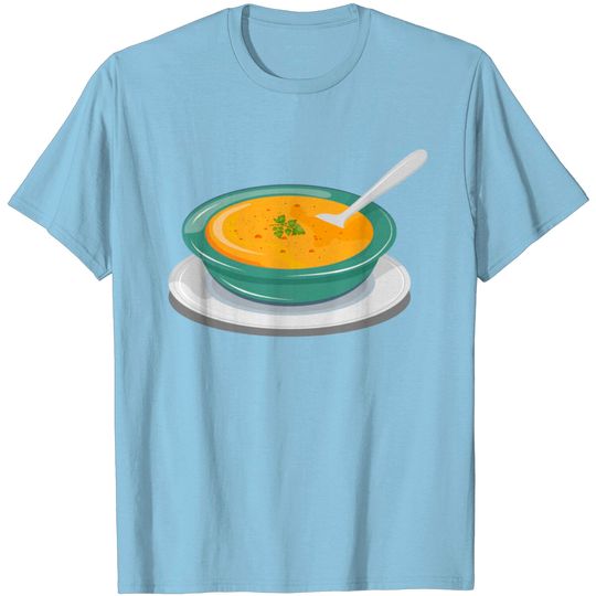 Discover Vegetable Soup In A Plate With A Spoon T Shirt