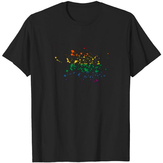 Discover Gay Pride Paint Spatter Rainbow Flag T Shirt And A T Shirt