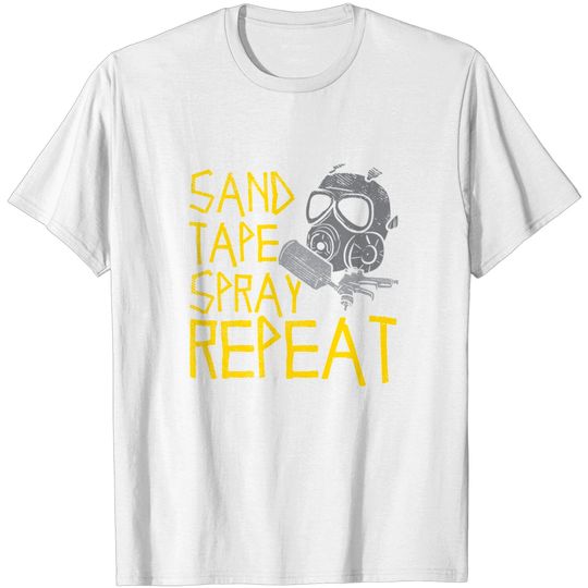 Discover Sand Tape Spray Repeat For Car Painter T Shirt