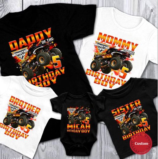 Discover Custom El Toro Loco Monster Truck Birthday Shirt