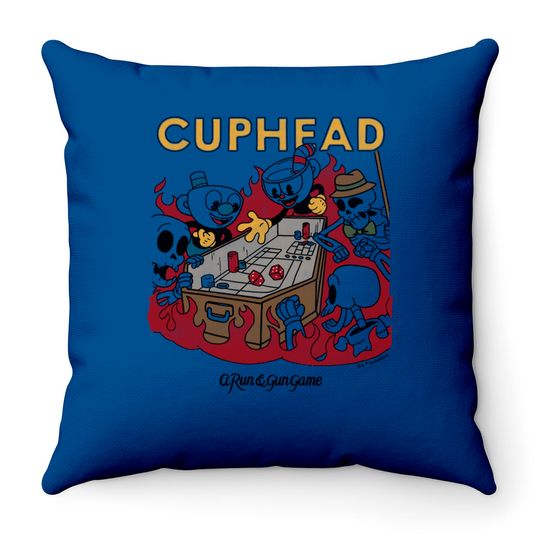 Discover Cuphead A Run On Run Game Of Craps Throw Pillows