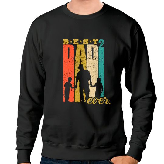 Suéter Sweatshirt Prendas Dia Do Pai O Melhor Pai  2 Filhos