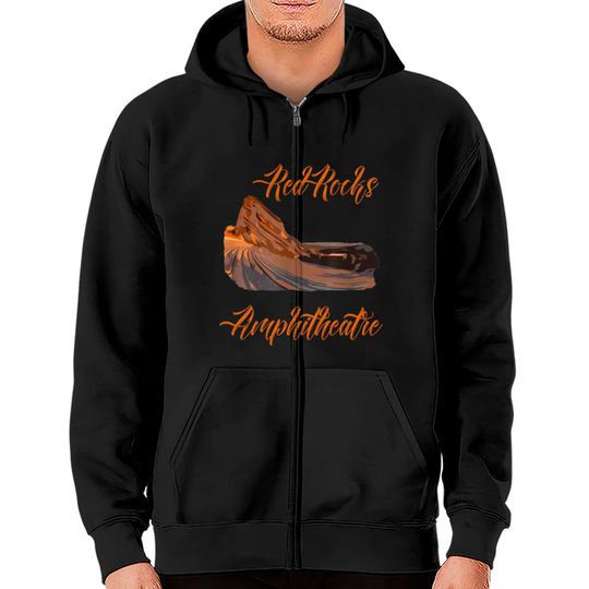 Discover Red Rocks Amphitheatre Amphitheater Colorado Zip Hoodies