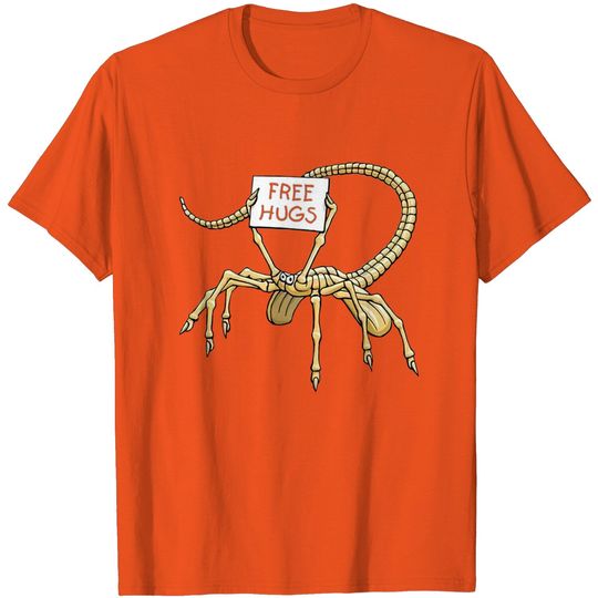 Discover Free Hugs Funny Facehugger Aliens T-Shirt