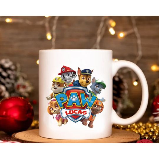 Discover Personalized Paw Patrol Birthday Camping Mug
