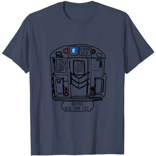 Discover New York City Subway Queens E Train T Shirt