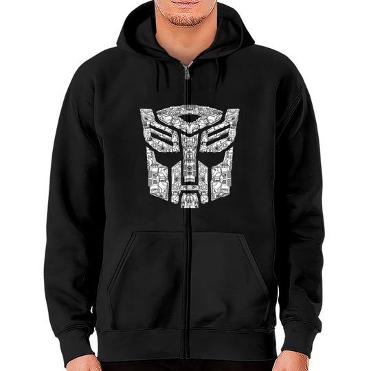 Discover Transformers Autobots Detailed Logo Zip Hoodies