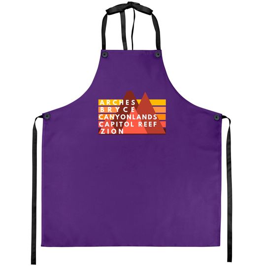 Discover Utah National Parks Utah's Mighty Five Souvenir NPS Moab Pullover Aprons