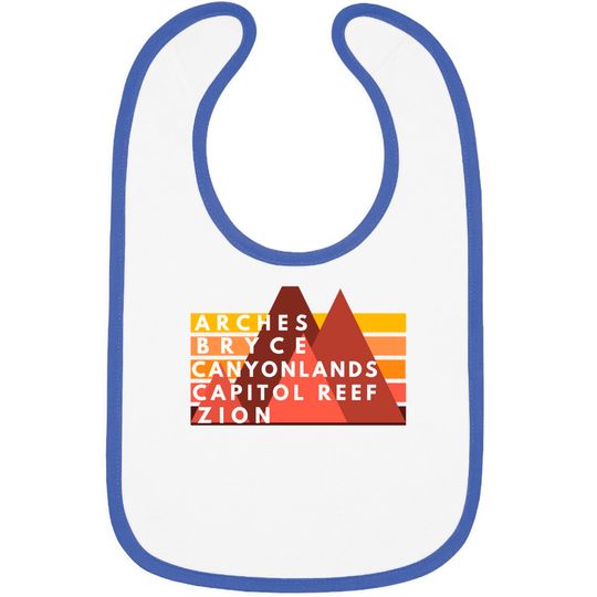 Discover Utah National Parks Utah's Mighty Five Souvenir NPS Moab Pullover Bibs