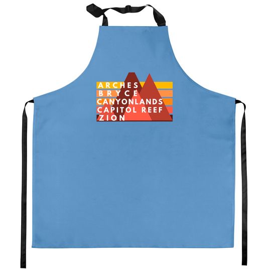 Discover Utah National Parks Utah's Mighty Five Souvenir NPS Moab Pullover Kitchen Aprons