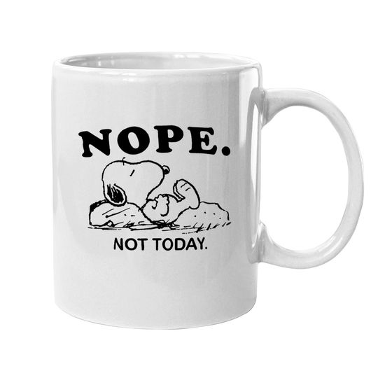 Discover Snoopy Nope Not Today Mugs
