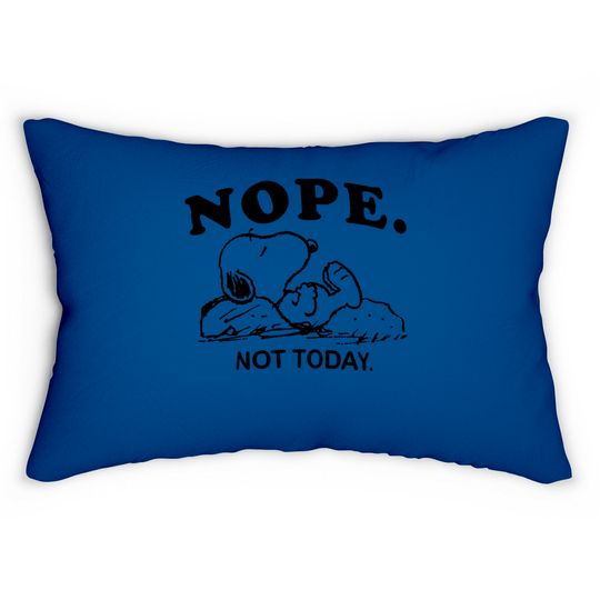 Discover Snoopy Nope Not Today Lumbar Pillows