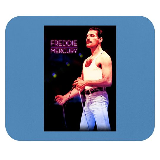 Discover Freddie Mercury Official Neon Mic Mouse Pads