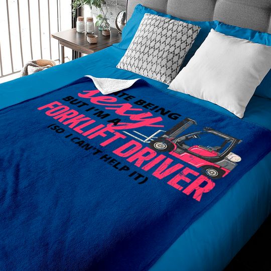 Discover Forklift Driver Apparel Forklift Operator Funny Gift Baby Blanket