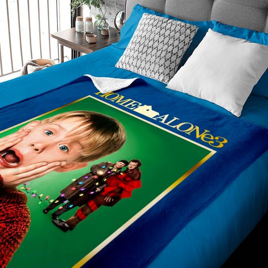 Discover Home Alone Kevin Mccallister Surprise Merry Art Baby Blanket
