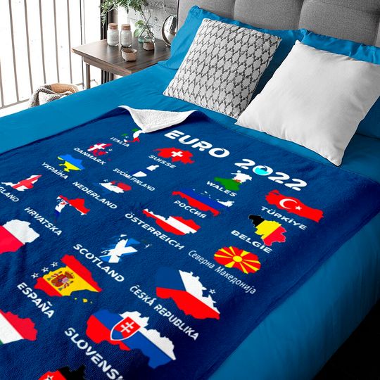 Discover Euro 2022 Football Team Blanket - All Countries Style