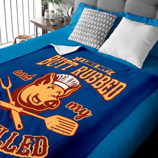 Discover I Like My Butt Rubbed And My Pork Pulled Bbq Baby Blanket