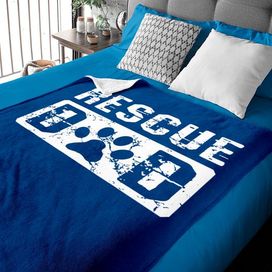 Discover Rescue Dad Animal Activist Dog Lover Pet Owner Rescuer Dad Baby Blanket