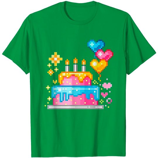 Discover Pastel Cake 8 Bit T Shirt