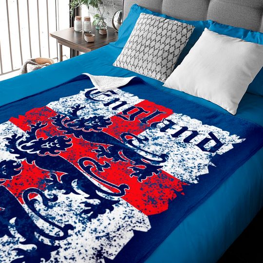Discover England Soccer Jersey Style Team National Flag Baby Blanket