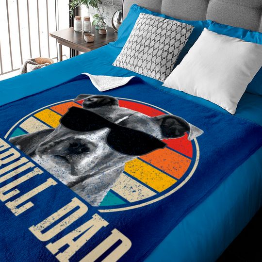 Discover Pitbull Dad Vintage Sunglasses Owner Baby Blanket