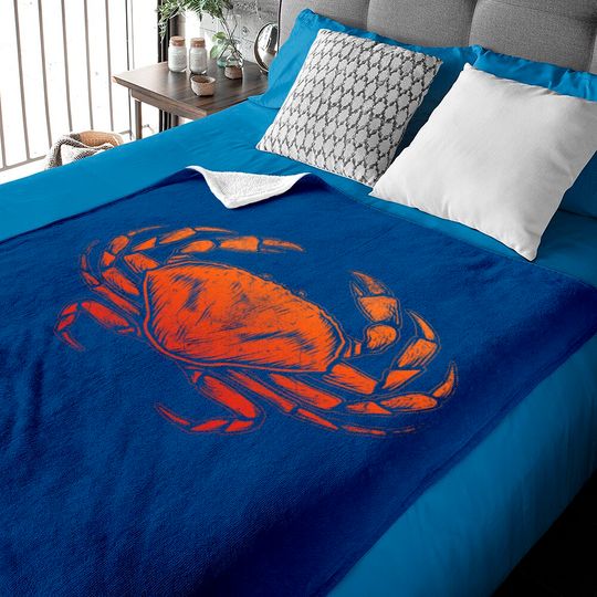 Discover Sea Animal Crab Baby Blanket